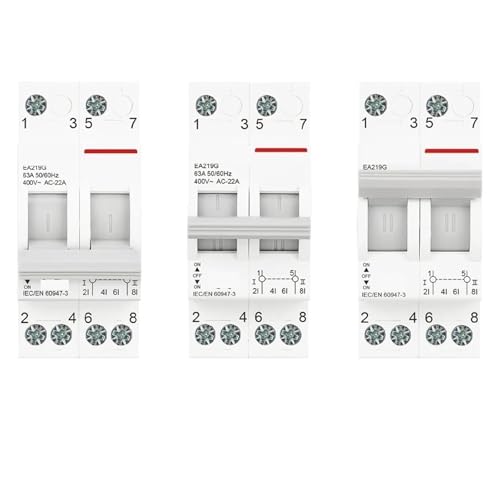 Disjoncteur MTS 2P 125A sectionnement manuel double alimentation