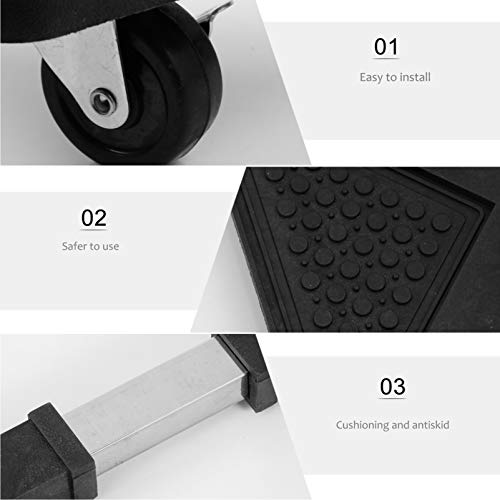 Yardwe Pesados Motores Móveis Móveis Dolly Ajustável Com Rodas Base Móvel para Máquina De Lavar Roup