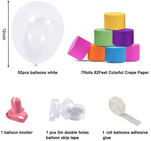 Rainbow Party Backdrop With Balloon Garland, Rainbow Cloud Unicorn Birthday Photo Backdrops Props Booth Rainbow Balloon Arch Kit For Kids Rainbow Unicorn Birthday Decorations Baby Shower Photography #TOP3