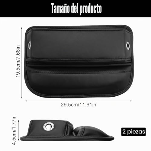 Miniatura 2 de 2 Piezas Caja De Almacenamiento Para Asiento De Coche, Organizador Gap Asiento Coche, Organizadores De Asientos Para Automóviles, Organizador Para El Hueco Del Asiento Del Coche Para Teléfonos Móviles