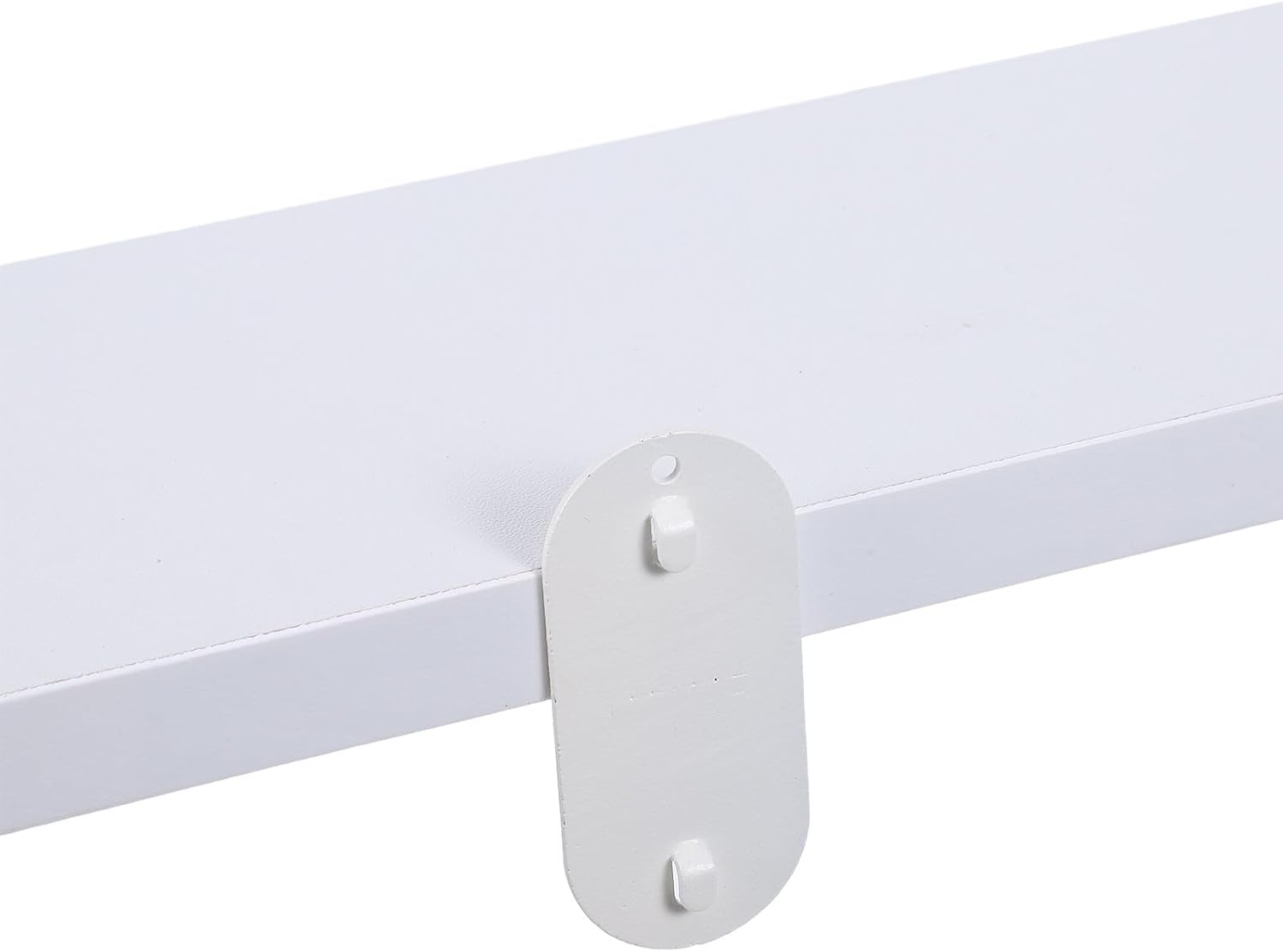 TEHAUX 2pcs White Pegboard Shelf - Solid Wood Wall Mount Shelving | Wood Shelf for Peg Board Organizer - 15.8x4 Inch Storage Rack for Kitchen, Garage, Craft Workshop