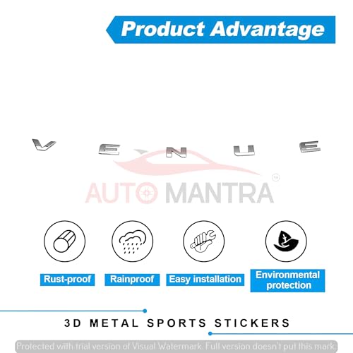 Image of Venue Self Adhesive | Metal Sticker Logo Badge 3D Emblem Car Sticker