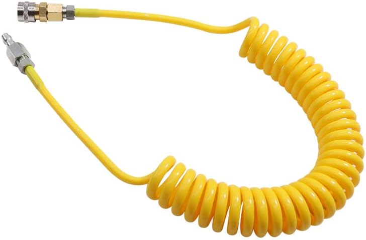 Paintball Remote Coil Hose with 8mm Quick disconnector Airsoft HPA Magizine Adapter Forster Quick dsconnect Coupler