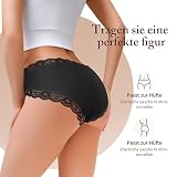 Libella Majtki damskie majtki majtki hipster koronka mikrofibra majtki talia 6 sztuk z koronką 3416, Un2-2niebieski * 2biały * 2różowy, S