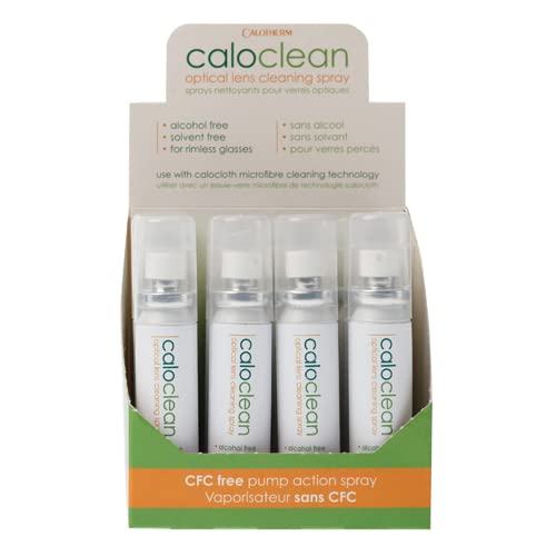 Caloclean Eco-Friendly Alcohol/Solvent Free Lens Spray 25ml - Value Carton x12 Sprays (Total 300ml)