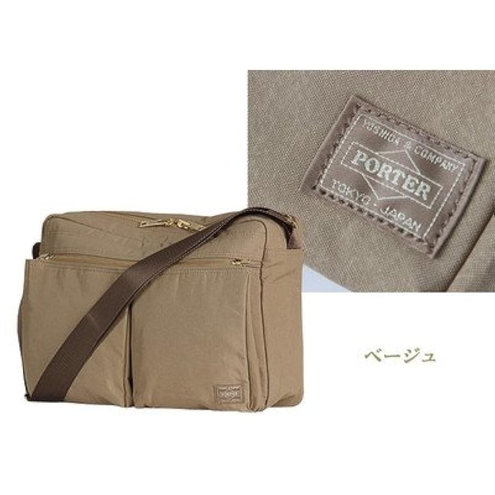 PORTER 【ポーター/吉田カバン】ベージュ ドラムバッグ DRAFT（PORTER） ポーター ドラフト ショルダーバッグ(S) 656