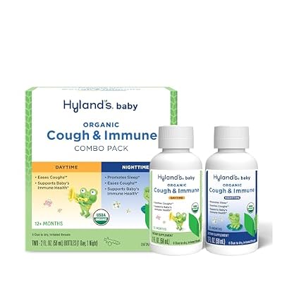 Hyland's Baby Cough Syrup & Immune Support Organic Day/Night 2-Pack 4 fl oz