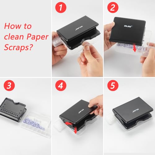 IMLIKE 10-Hole Binding Machine for Planners - Metal Manual Binding System with 10 Multi-Color 30-Hole Loose Leaf Binding Spines - Punches 26 Holes on B5, 30 Holes on A4, 20 Holes on A5 Paper - Black by IMLIKE - Image 9