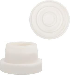 2pcs Pool Ladder Bumpers, Rubber Pool Ladder Caps Pool Ladder Bumpers for Inground Pool Fit 1.9 Inch Standard Swimming Pool Ladder Tubing (White)