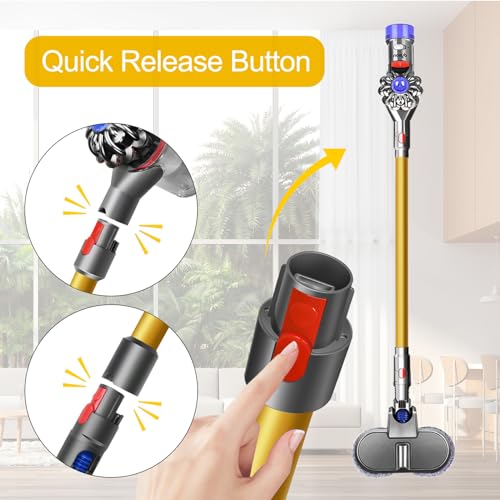 RUKHOOL Tube Extension Wand for Dyson V11 V10 V8 V7 Stick Replacement Parts Quick Release Wand Rod Vacuum Attachment 28.7 Inches Not for V11 Oversize by RUKHOOL - Image 5