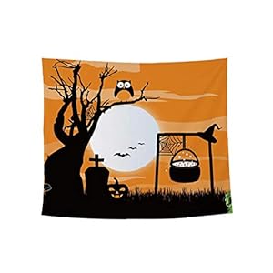 Canjerusof 1 stuk Halloween wandtapijt wandtapijt mysterious wandkleed voor slaapkamer woonkamer woonruimte decoratie 60…