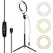 Produktbild 6 Zoll LED Ringlicht mit Stativ Ständer, Dimmbarer Ringleuchte mit 127CM Einstellbarem Stickständer Selfie Livestream Blitzgeräte Beleuchtung für Make-up Fotografie Outdoor Videokamera(3 Lichtmodi)