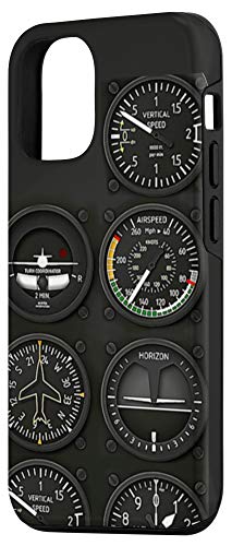 Iphone 12/12 Pro Airplan Lovers Pilot Six Flight Instruments Pilots Gifts Case #TOP1