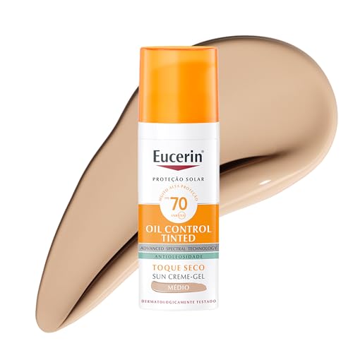 Eucerin, Protetor Solar Facial Oil Control Tinted com Cor FPS70 50g