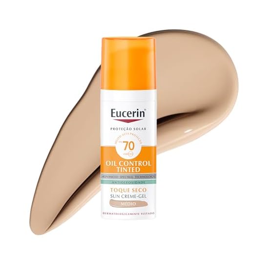 Eucerin Protetor Solar Sun Oil Control Tinted FPS 70 – 50g Médio