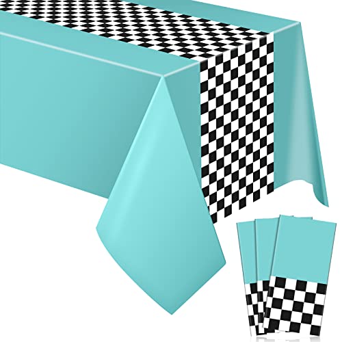Car Birthday Party Supplies Racing Party Decorations 50s Party Tablecloth Racetrack Table Runner Table Covers for Kids Boy