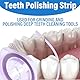 WeddHuis 1 stück Dental Polishing Tool,Ultra-Fine 50μm Grit Size Strips for Interdental Grinding and Smoothing with 4mm Width Resin Dental Polishing