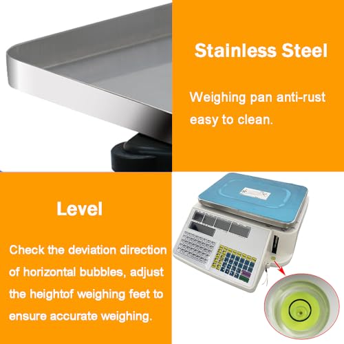 Báscula Comercial Digital INTBUYING 66LB Pantalla LCD miniatura 5