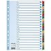 Produktbild Esselte Register für A4, Deckblatt und 20 Trennblätter, Taben mit alphabetischem Aufdruck A-Z, Lochrand und Taben folienverstärkt (Mylar), Blau, Karton, 100167