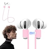 KASOTT Ultra Strong Magnetic AirPods Straps,Neck Rope Cord,Colorful Soft Silicone Sports Lanyard,Headphone Accessories,Anti-Lost Straps for Airpods 4, 3, 2, 1&Airpods Pro 3/2/1 (New-Pink, 1 Pack)