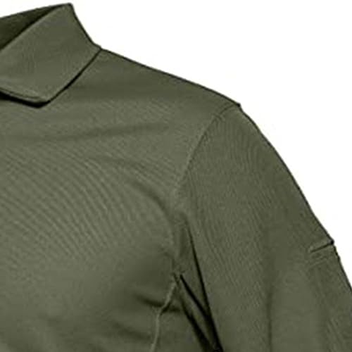 Men's Muscle Polo Shirts Casual Golf Shirt Long Sleeve Shirts Classic Pique Jersey Golf Tactical T-Shirt3