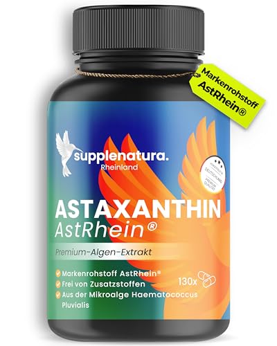 EINFÜHRUNGSANGEBOT | Astaxanthin 8mg hochdosiert | 130 Kapseln | MARKENROHSTOFF: AstRhein® | Quellwasser Kultivierung | Vegan - Astaxantin von SUPPLENATURA® EINFÜHRUNGSANGEBOT | Astaxanthin 8mg hochdosiert | 130 Kapseln | MARKENROHSTOFF: AstRhein® | Quellwasser Kultivierung | Vegan - Astaxantin von SUPPLENATURA®