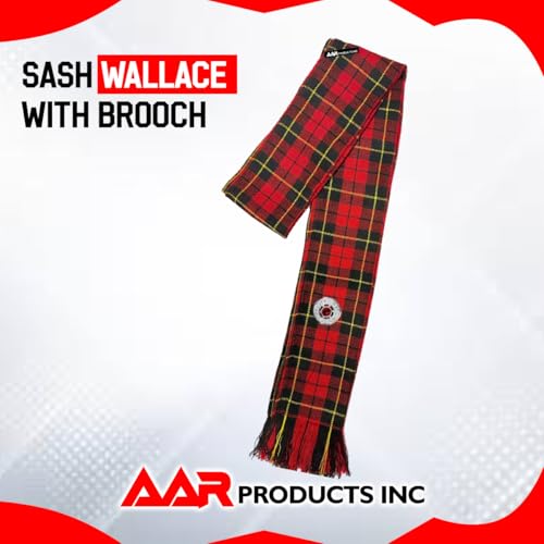 Image of AAR Womens Tartan Clan Sashes Ladies Brooch Scottish Highland - 90 x 10.5 Inches