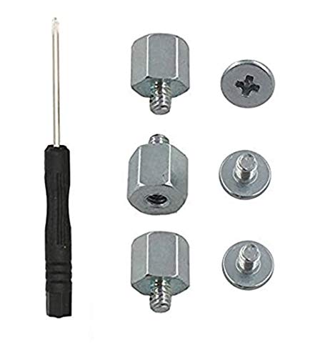 Michaelia M.2 Standoff and Screw for M.2 Drives,Asus Motherboard M.2 Screw + Hex Nut Stand Off Spacer(3 Sets)+1 pcs Screwdriver