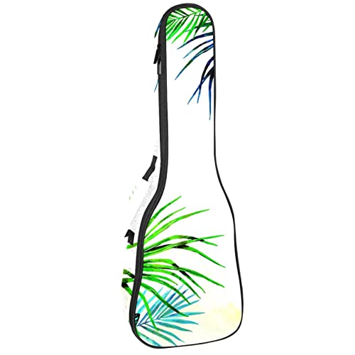 Sac à dos ukulélé étanche imprimé paume aquarelle idéal pour vos concerts