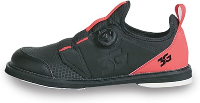 900 Global 3G Mens Speed Dial Right Hand Bowling Shoes - Black/Red 12 M US