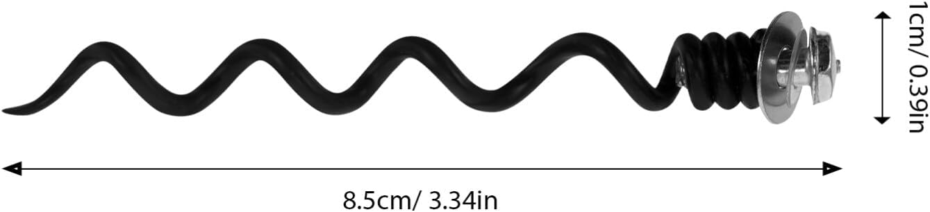 Alipis Replacement Metal Corkscrew Spiral Bit 4-Pack Wine Opener Spiral Worms for Manual Corkscrew Repair Kit Bar Wine Tool Accessories