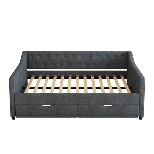 FAVSH Full Size Upholstered Daybed with Drawers, USB Port & Storage Bag by FAVSH - Used condition - Image 7