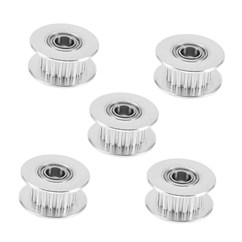 HOMOCONO 3D Printer Gears for Machines 5pcs Timing Belt Pulley Kit Synchronous Wheel Pulley System 6mm Bandwidth