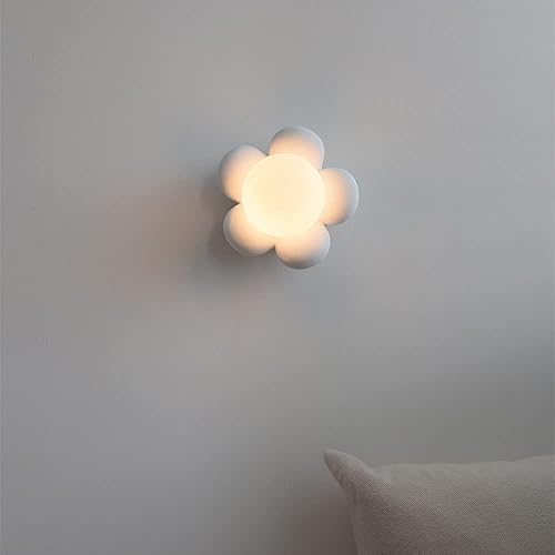 Miniatura 3 de Jadssox Lámpara de pared de cristal para habitación de los niños lámpara de pared de dibujos animados en forma de flor accesorios de iluminación de