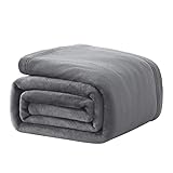 Cozylux Kuscheldecke Flauschige Decke Grau 150x200 cm - XL Fleecedecke Warm und Weich Als Sofadecke, Wohndecke oder Tagesdecke, Decken für Couch