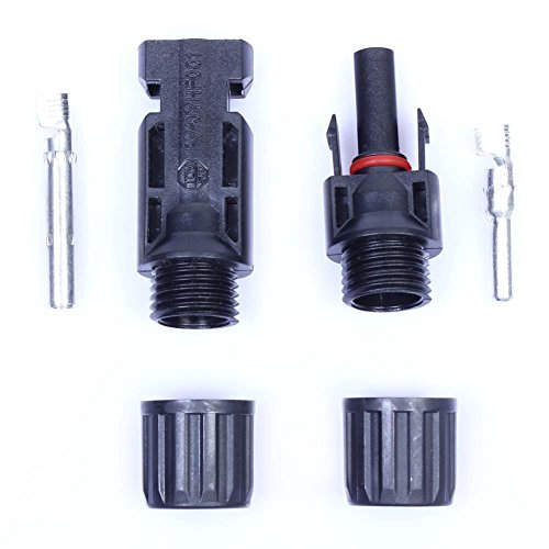 Sun Yoba 5 Pairs Of Male/Female Solar Panel Double Seal Cable Connectors Ip67 Waterproof Connector #TOP7