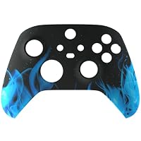 eXtremeRate Front Gehäuse Case für Xbox Series X&S Controller, Vorderseite Hülle faceplate Cover Skin Shell Zubehör für Xbox Core Controller-Blaue Flamme – Ansicht 7