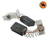 Packungsinhalt: Zwei Kohlebürsten, einschließlich Kabel, Federn und Stecker, aber ohne Halter. Empfohlen beide Kohlebürsten gleichzeitig zu ersetzen