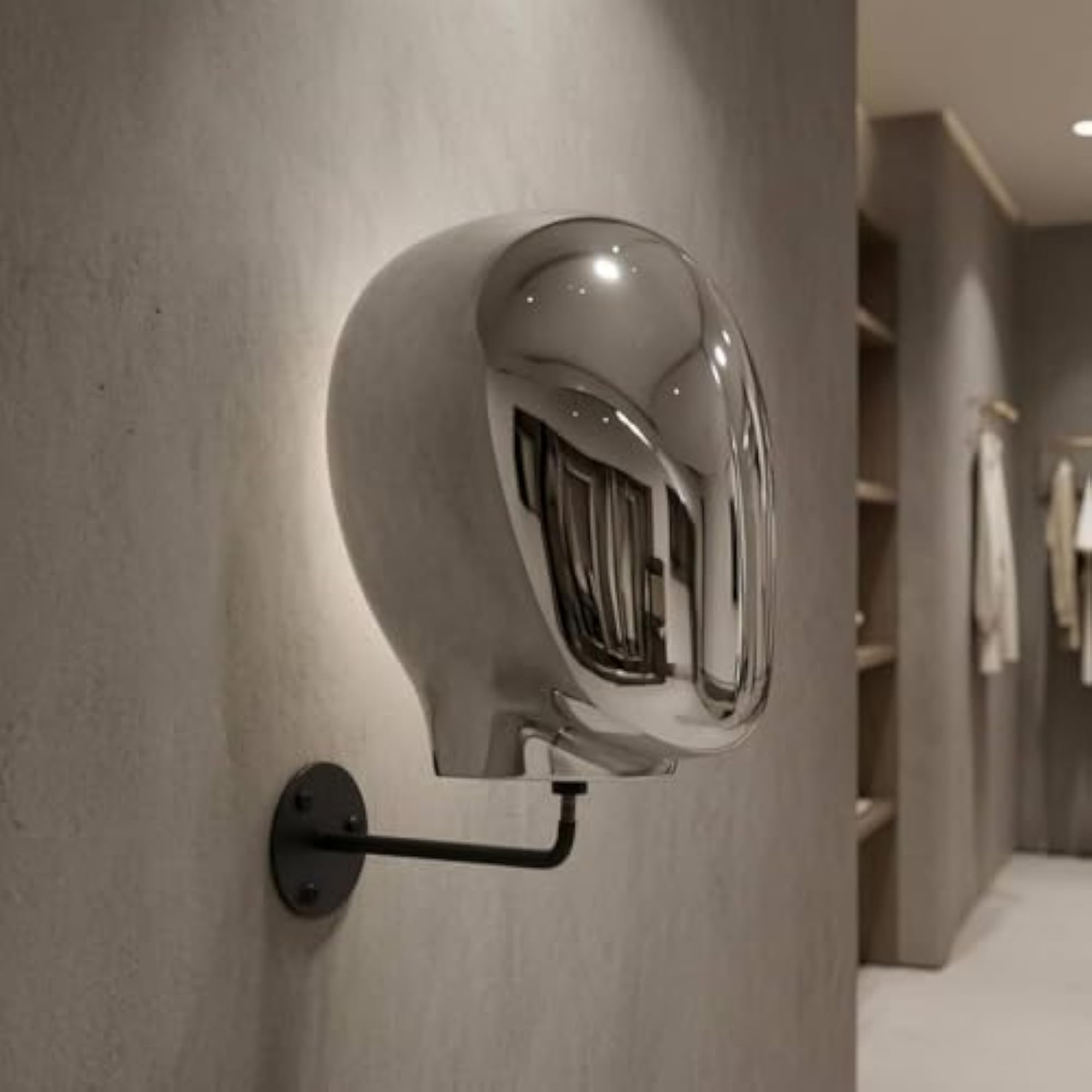 Electroplated Wall-Mounted Mannequin Head Holder