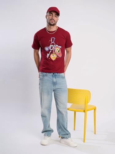 Image of BENE KLEED Men's Blue Cotton Solid Jeans | Jeans | Plain-Straight Fit