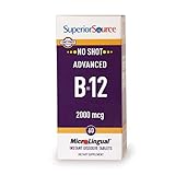 Superior Source No Shot Advanced B12 Vitamins, 2000 mcg, 60 Count