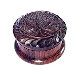 Handmade Carved Artistic Natural Antique Designer 2 Inch unique eco friendly 2Part Herb Grinder for Gifts