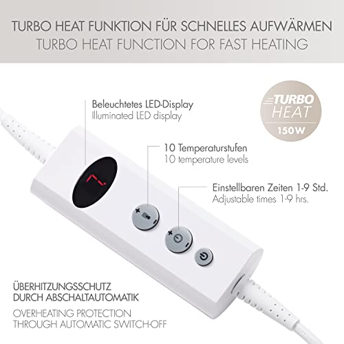 Heizdecke Promed mit Abschaltautomatik und waschbarem Bezug
