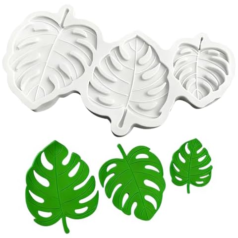 Tropical Leaves Silicone Moulds Monstera Leaf Fondant Mould Cover