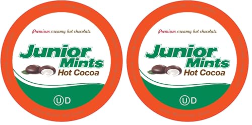 Junior Mints Hot Chocolate Pods,Mint Chocolate Flavor,Compatible with Keurig K-Cup Brewers,- Chocolatey Peppermint Cocoa,40 Count (Pack of 2)