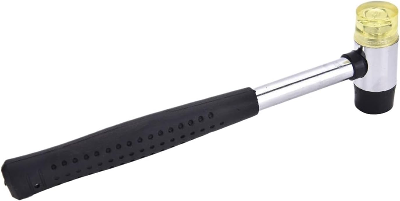 Soft Face Mallet，Rubber Mallet， 10mm 25mm Mini Double Faced Household Rubber Hammer Domestic Nylon Head Mallet Hand Tool for Jewelry/Craft/DIY(25mm)