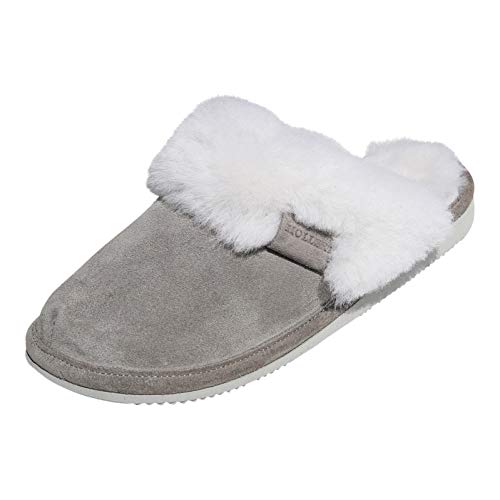 Pantoufles en fourrure pour dames Malibu | Chaussons en peau de mouton chauds pour l'hiver 42