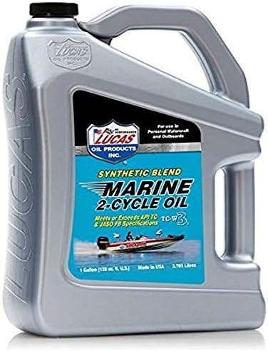 Lucas Oil 10861 Synthetic Blend 2-Cycle Marine Oil Gallon by