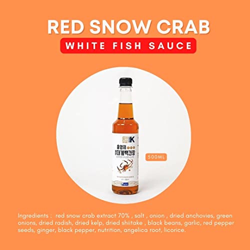 Hong Yeong Ui Red Snow Crab 70% Fish White Sauce 500Ml (16.90 Fl Oz) For Soup Stew And Various Seasoned Dish Korean Asian Cooking Food By Cyso #TOP6