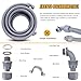 Wocloer 1/2 inch 150 Foot Liquid-Tight Conduit and Connector Kit, Flexible Non Metallic Electrical Conduit, With 10 Straight and 10 Angle Fittings and Pipe Strap